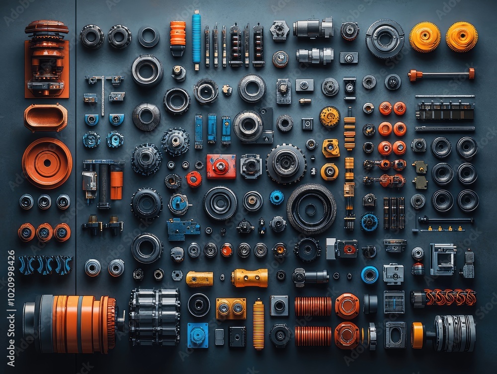 Machinery parts, close range Machinery parts, close range