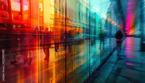 Wallpaper Mural Urban Photo Walk, vibrant colors, dynamic action, cityscapes, photography Torontodigital.ca