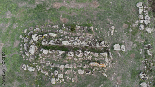 Tomb of the Giants of tanca 'e Suei in Norbello, central Sardinia