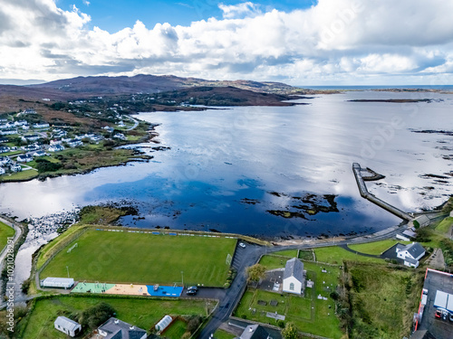 Dungloe, County Donegal, Ireland - October 21 2023 : The town is close to the Atlantic Ocean photo