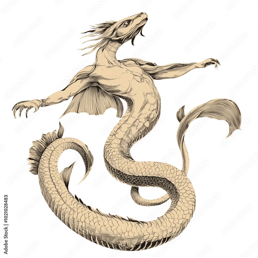 Obraz premium Vector illustration set of moon phases. Different stages of moonlight activity in vintage engraving style. Zodiac Signs. AI generated 