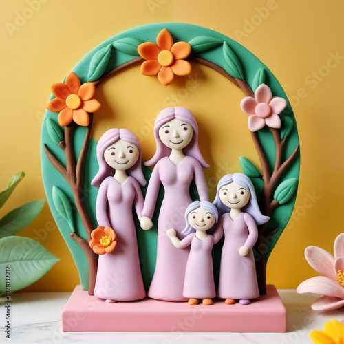 Wallpaper Mural Mother and Daughter Sharing a Tender Moment at Home Torontodigital.ca