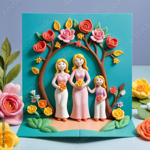 Wallpaper Mural Mother and Daughter Sharing a Tender Moment at Home Torontodigital.ca