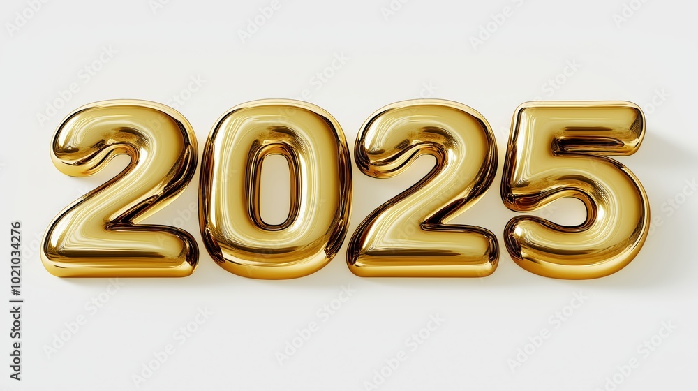 Happy begining New Year Celebration start 2025 Sparkles Banner, With colorful number illustrations Happy begining New Year Celebration start 2025 Sparkles Banner, With colorful number illustrations