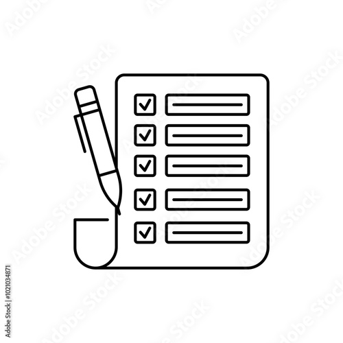 Quality control pass requirement list icon