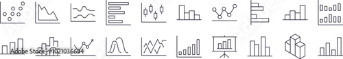 Progress Bar, Growth, Diagram Related Image Collection. Editable Stroke. Perfect for Infographics, Articles, Books, Flyers, Banners