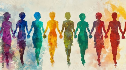 Wallpaper Mural Diverse individuals united in solidarity, embodying an inclusive business mindset that values dignity and respect for every person, celebrating unity in diversity. Torontodigital.ca