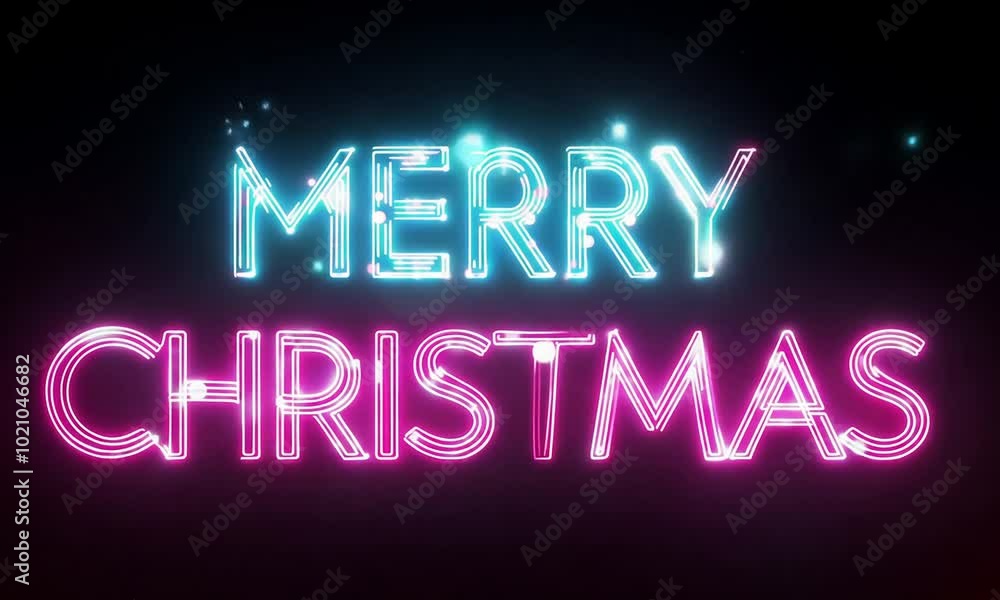 Neon Christmas Greeting Neon Christmas Greeting