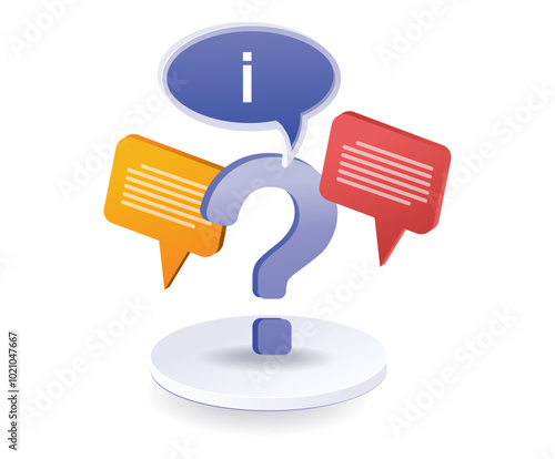 Conversation information question mark
