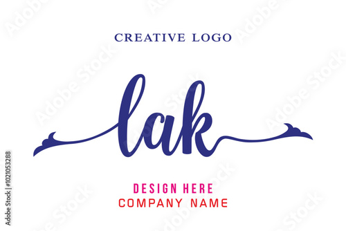 LAK  lettering logo is simple, easy to understand and authoritative