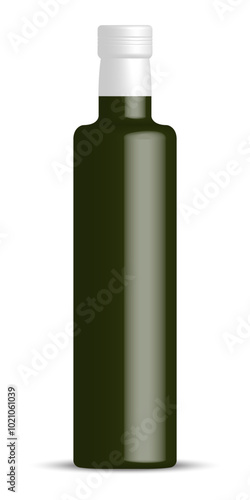 Sleek minimalist olive oil bottle mockup