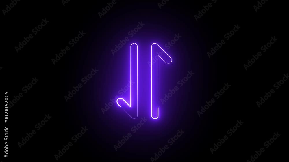 Neon blue color mobile data icon animation on a black background. Neon blue color mobile data icon animation on a black background.