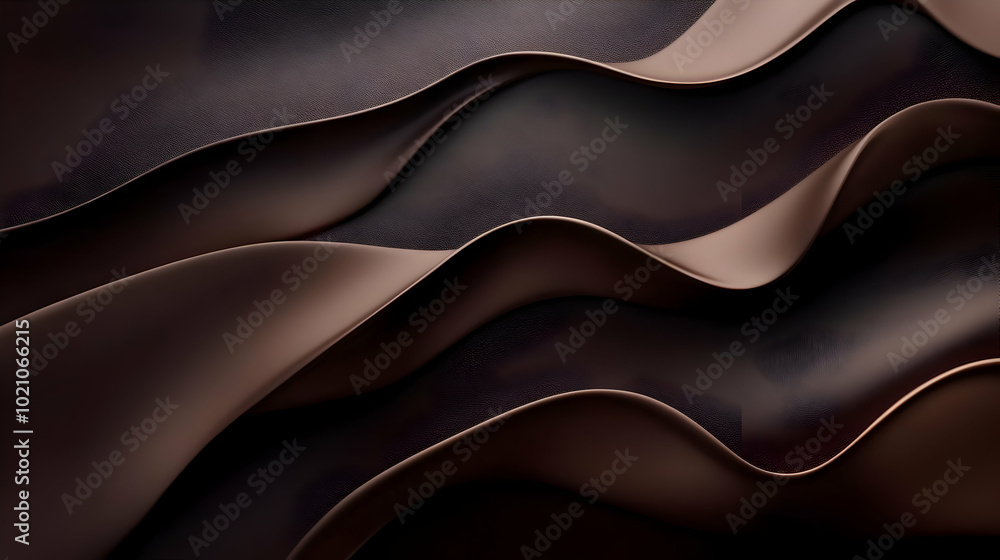 Abstract Brown Wavy 3D Background Abstract Brown Wavy 3D Background
