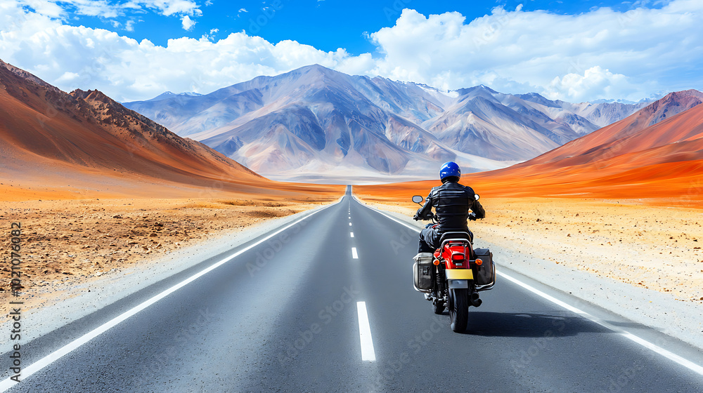 Breathtaking Ride Through Desert Mountain Landscape Breathtaking Ride Through Desert Mountain Landscape