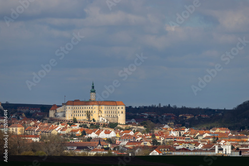 Mikulov castle and town, Southern Moravia, Czech Republic photo