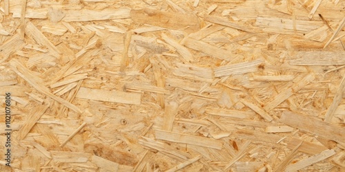 Close-up of a textured, natural wood composite material, showing the compressed wood chips and fibers bound together with resin