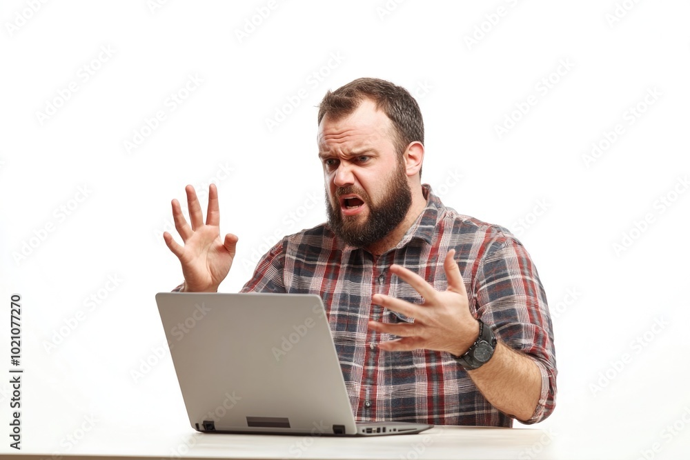 A person working on a computer, possibly studying or doing work