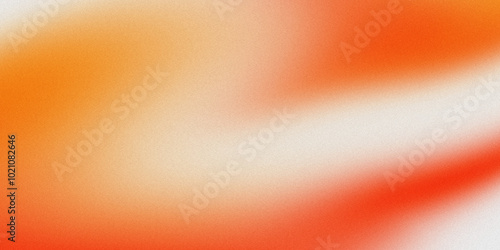 Noisy color gradient background grainy. noise texture gradient featuring soft transitions of warm orange and red hues blending into white, creating a smooth and minimalist background.