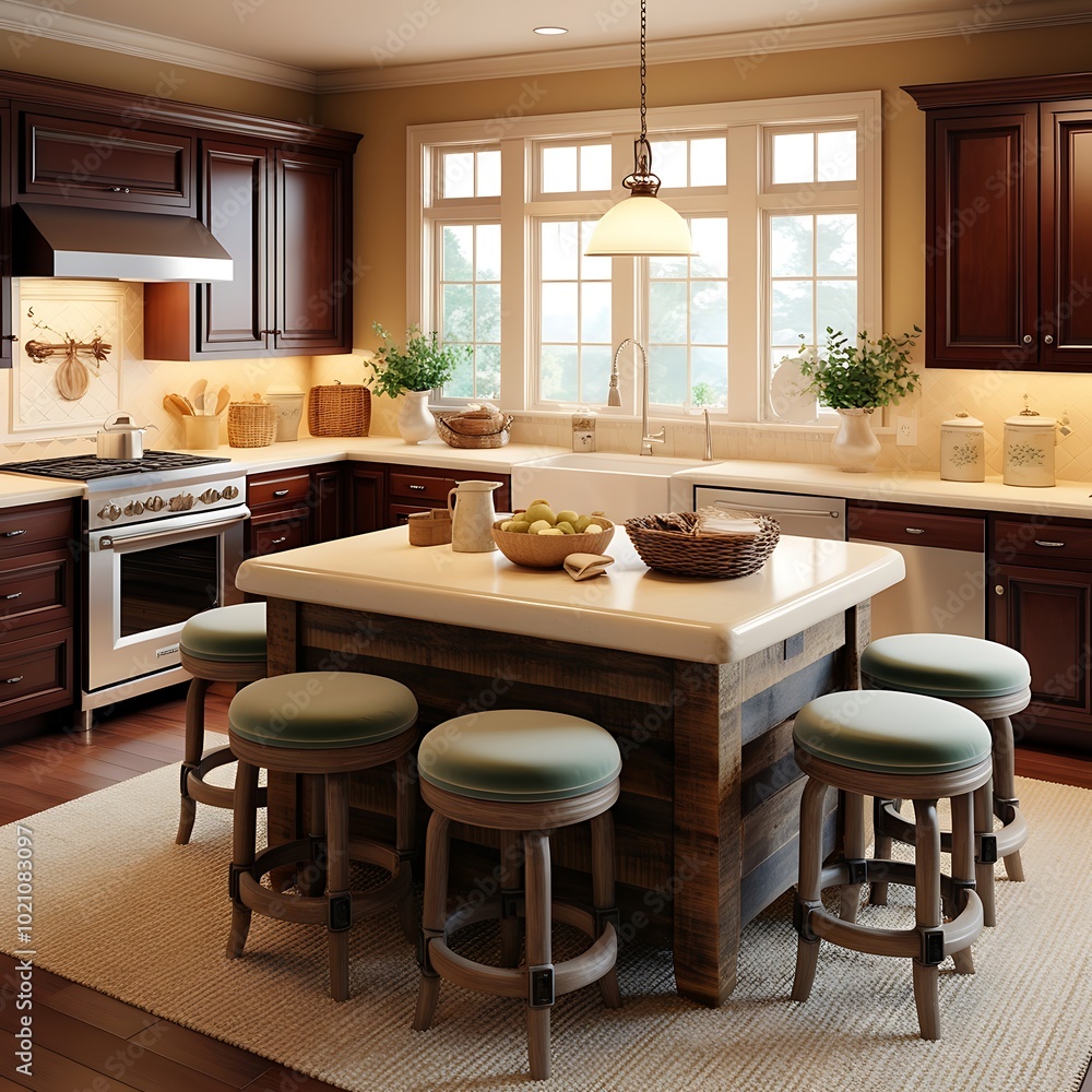 Cozy Family Kitchen Generative AI Cozy Family Kitchen Generative AI
