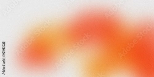 Noisy color gradient background grainy. noise texture gradient featuring soft transitions of warm orange and red hues blending into white, creating a smooth and minimalist background.