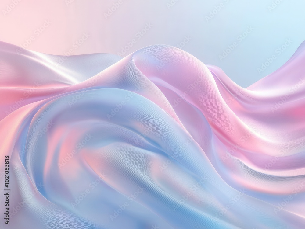 Fototapeta premium Pastell Hintergrund Farbverlauf Rosa Blau Lila Sanft Textur Abstrakt Seidenoptik Dekor Digital Art Design Wandkunst Moderne Elegante Atmosphäre Minimalistischer Stil Wallpaper Ästhetisch Grafik