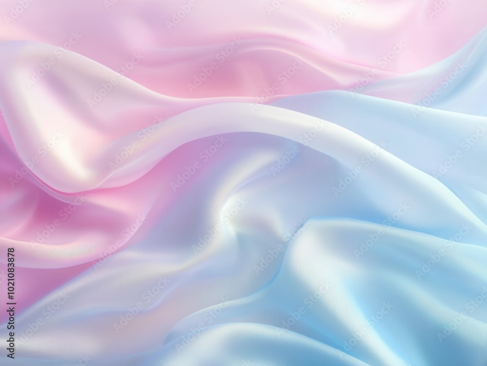 Fototapeta premium Pastell Hintergrund Farbverlauf Rosa Blau Lila Sanft Textur Abstrakt Seidenoptik Dekor Digital Art Design Wandkunst Moderne Elegante Atmosphäre Minimalistischer Stil Wallpaper Ästhetisch Grafik