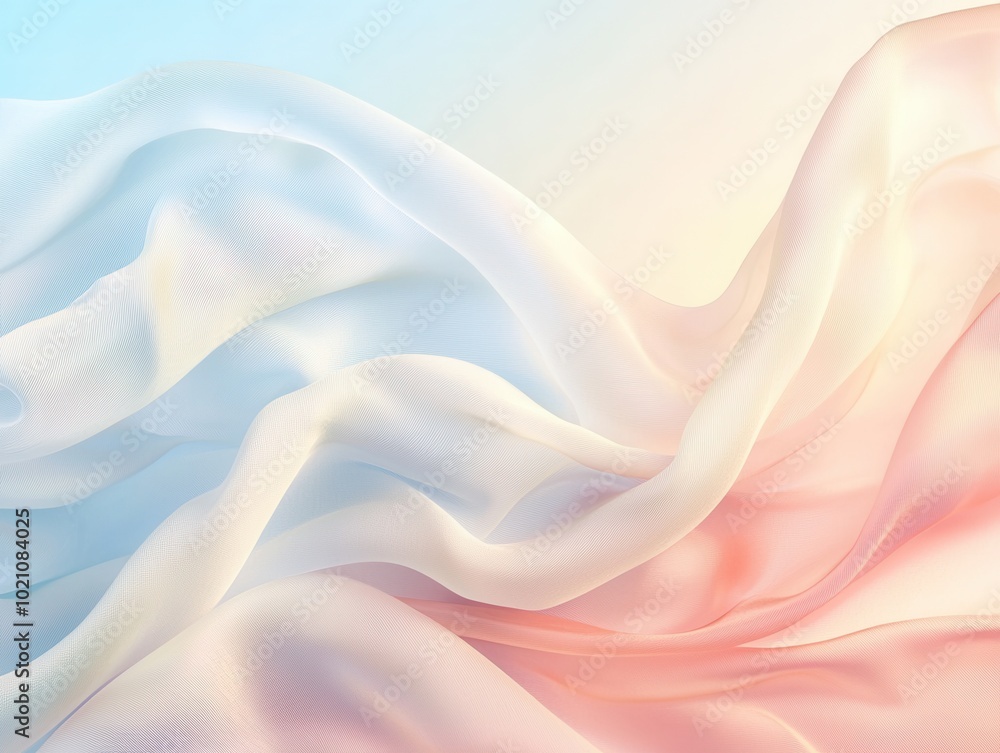 Obraz premium Pastell Hintergrund Farbverlauf Rosa Blau Lila Sanft Textur Abstrakt Seidenoptik Dekor Digital Art Design Wandkunst Moderne Elegante Atmosphäre Minimalistischer Stil Wallpaper Ästhetisch Grafik