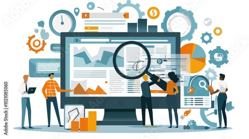 Search Engine Optimization Concept – Digital Marketing Strategy Illustration