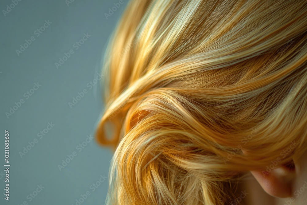 A close-up shot of a woman with blonde hair A close-up shot of a woman with blonde hair