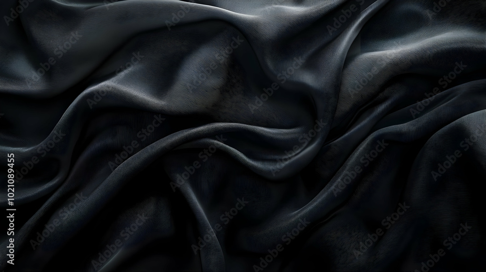 Fototapeta premium Abstract Black Fabric Background