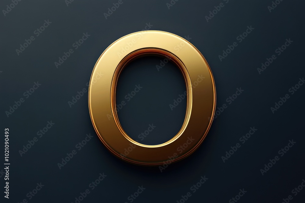 A golden number on a dark background, useful for various designs and presentations A golden number on a dark background, useful for various designs and presentations