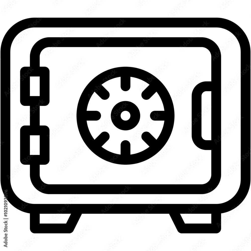Vector Icon Safe Box, Savings, Strongbox, Room, Security, Lock, Money, Security System Vector Icon Safe Box, Savings, Strongbox, Room, Security, Lock, Money, Security System