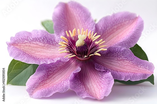 Purple Flower with a Yellow Center
