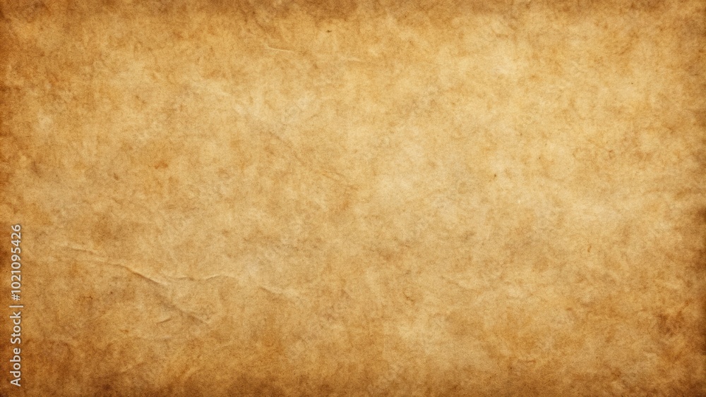 Obraz premium A Textured Brown Paper Background With Subtle Wrinkles and Faded Spots
