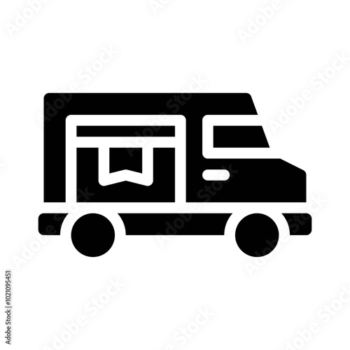 Delivery Van glyph icon