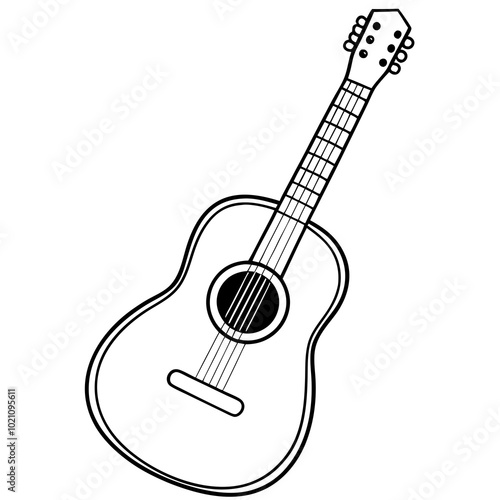 acoustic guitar vector