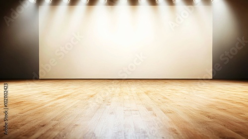 A stage with a spotlight on it