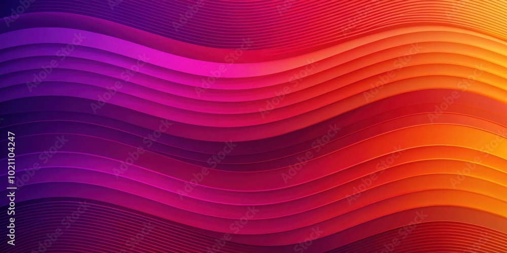Fototapeta premium Abstract Wavy Background with Vibrant Color Gradient and Soft Curves