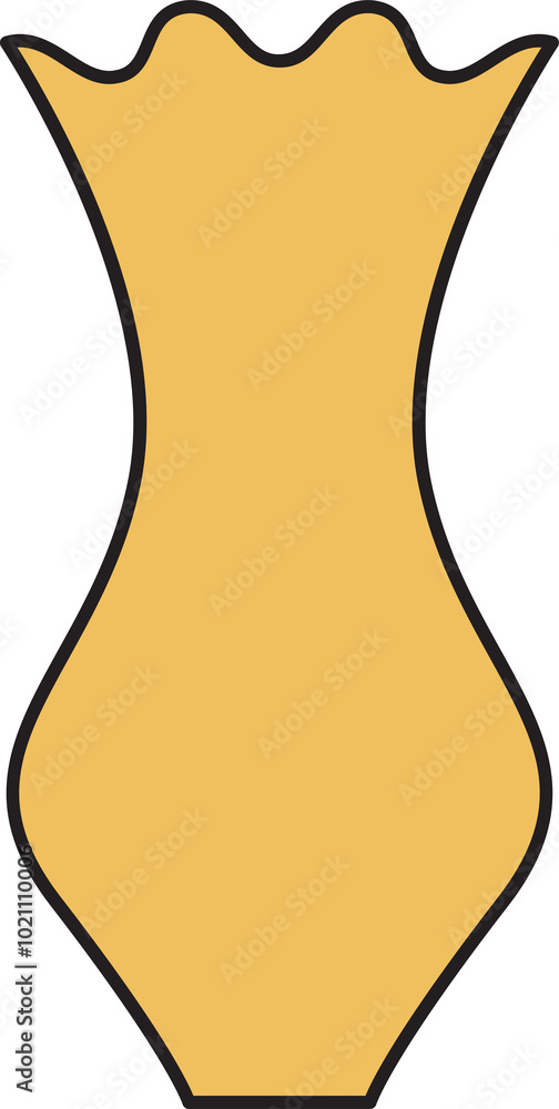 Ceramic Vase Icon Illustration Ceramic Vase Icon Illustration
