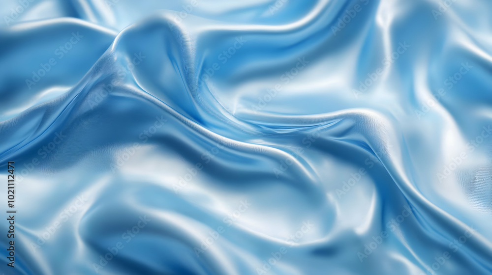 Abstract Blue Silk Fabric Background Abstract Blue Silk Fabric Background