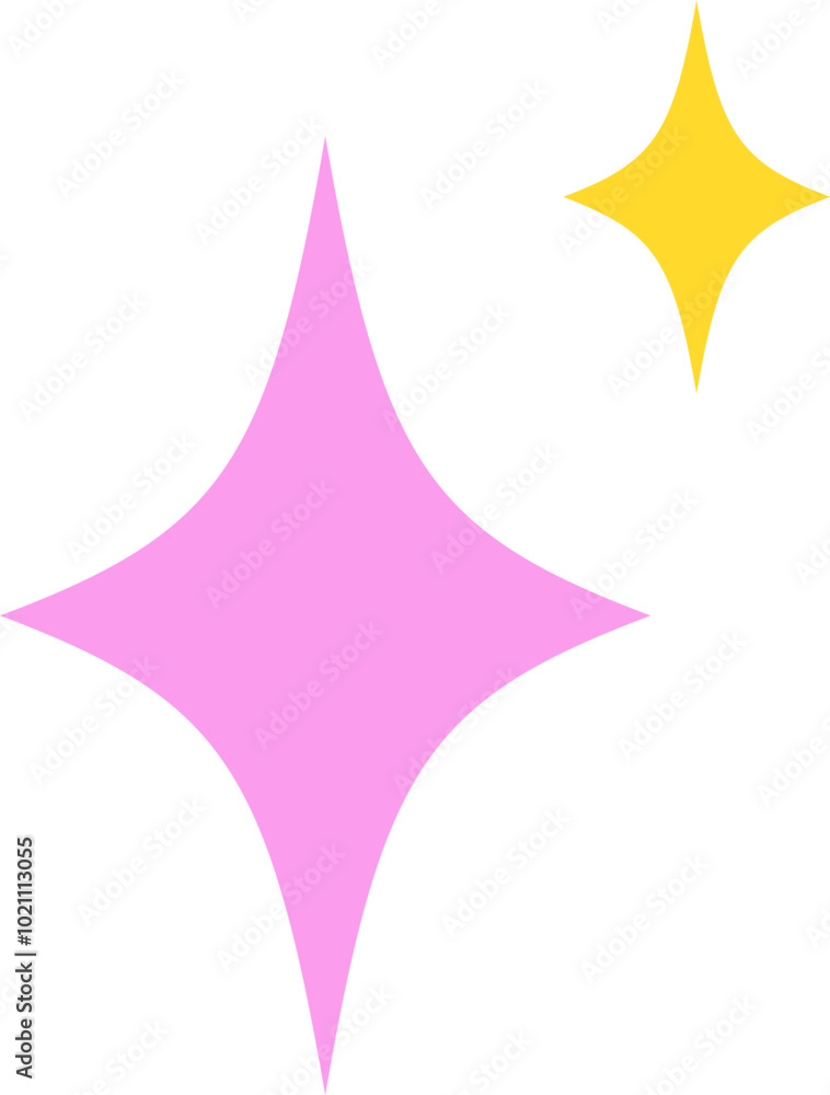 Obraz premium Abstract stars Christmas decorative element