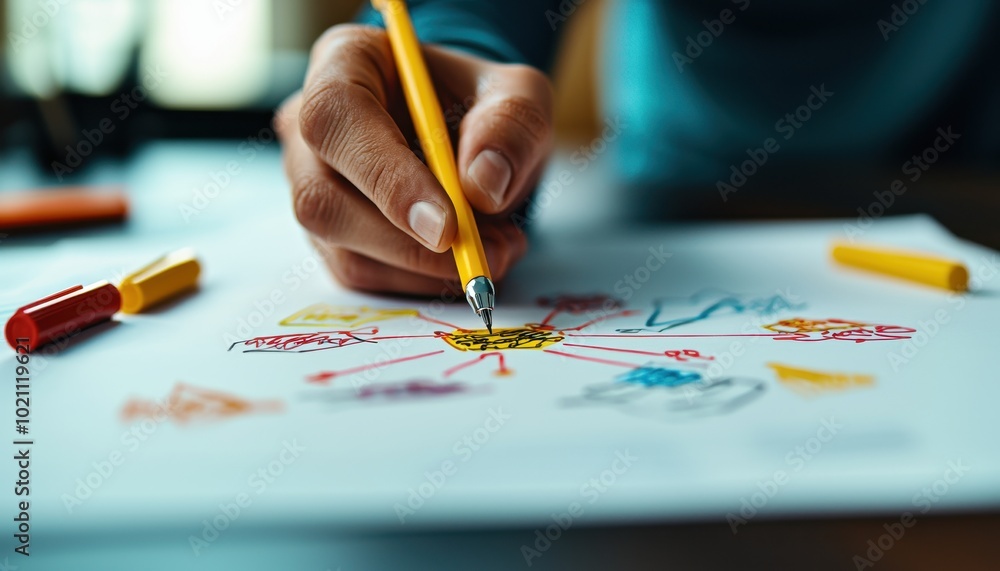 Hand drawing colorful design with pencils. Hand drawing colorful design with pencils.