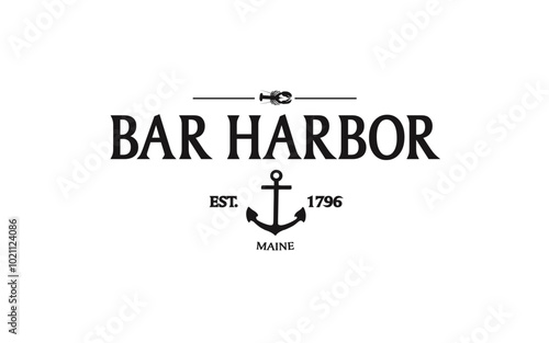 BAR HARBOR Anchor Tee Design