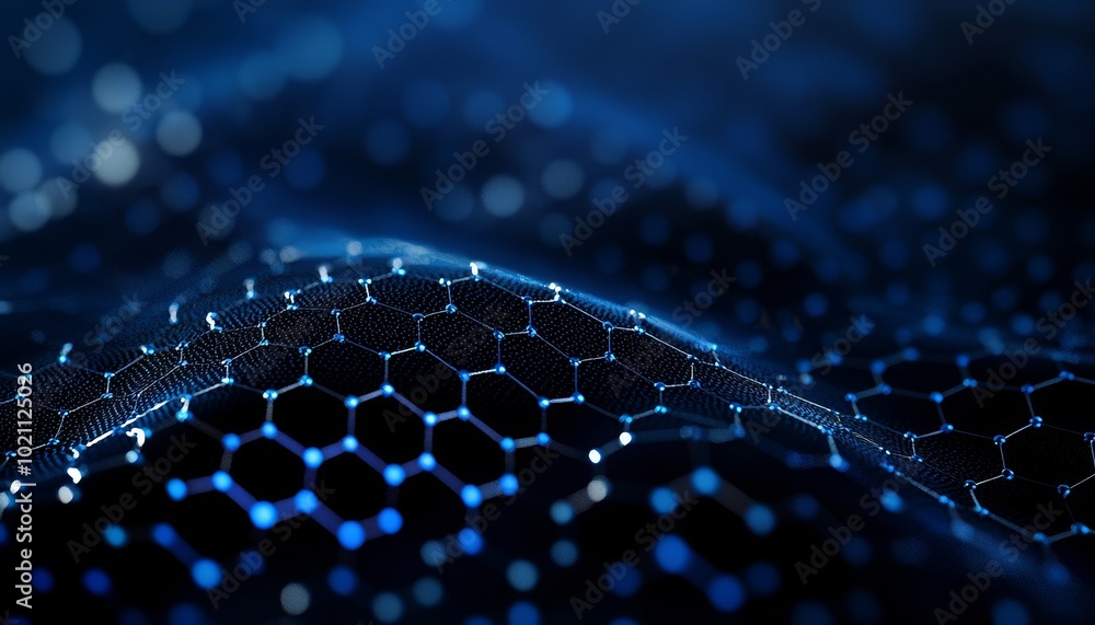 © apichat - Closeup of polymer matrix materials used in flexible, highstrength applications, Polymer, Flexibility and Strength