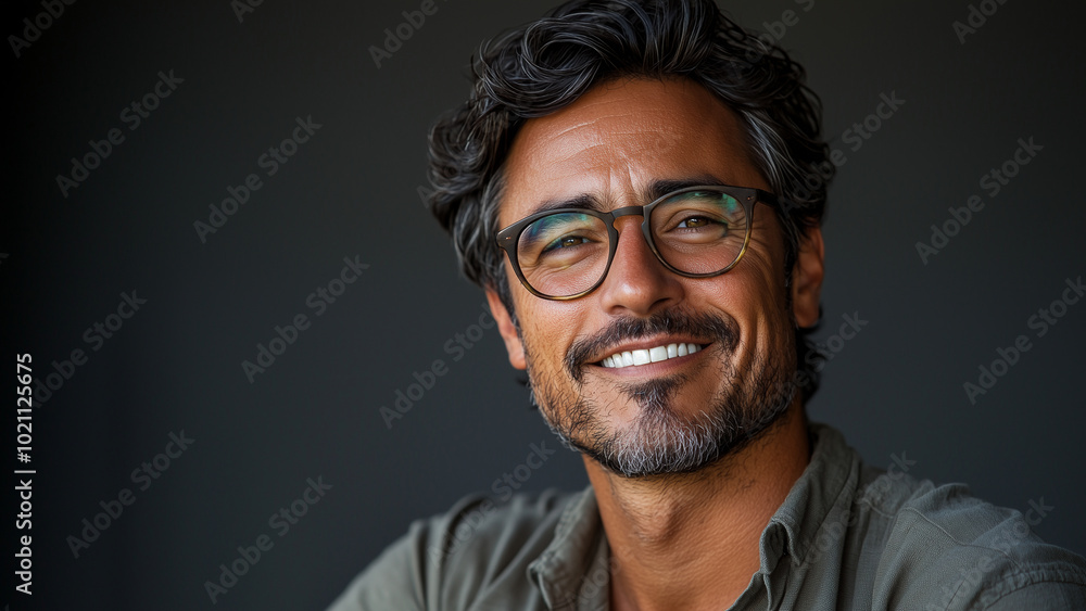 Latino Hispanic Man Historian - man, portrait, smiling, glasses, casual, medium hair, confident, happiness, lifestyle, adult, male, young adult, close-up, positive expression Latino Hispanic Man Historian - man, portrait, smiling, glasses, casual, medium hair, confident, happiness, lifestyle, adult, male, young adult, close-up, positive expression