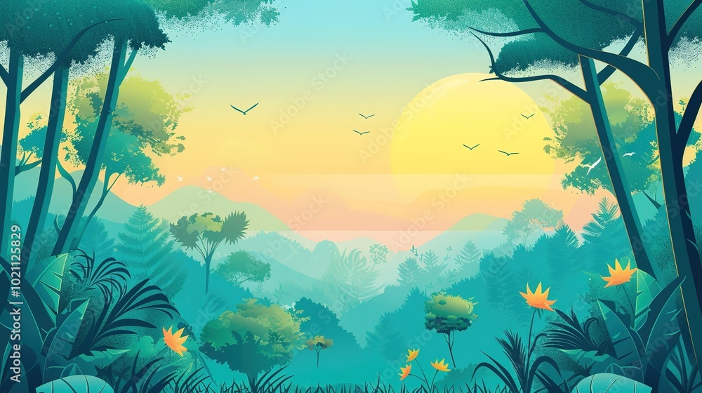 Simple Visual on Forest Background - a serene and enchanting sight. The simple yet captivating image stands out against the lush forest backdrop. Simple Visual on Forest Background - a serene and enchanting sight. The simple yet captivating image stands out against the lush forest backdrop.