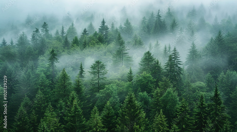 Fototapeta premium Simple Visual on Forest Background - a serene and enchanting sight. The simple yet captivating image stands out against the lush forest backdrop.