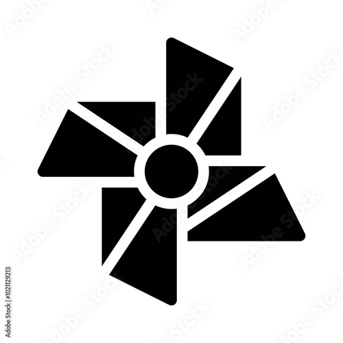 Pinwheel glyph icon