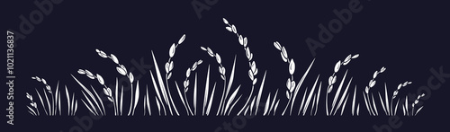 Rice plant, grain, vegan milk, gluten free flour