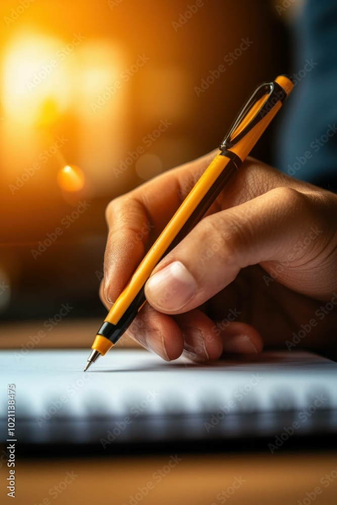 Thoughtful Researcher Taking Meticulous Notes Thoughtful Researcher Taking Meticulous Notes
